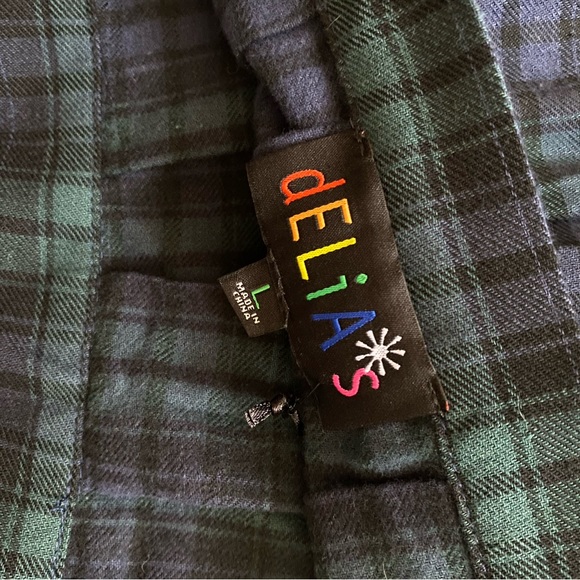 Blue and green plaid pleated skirt from Topshop! - Picture 2 of 2